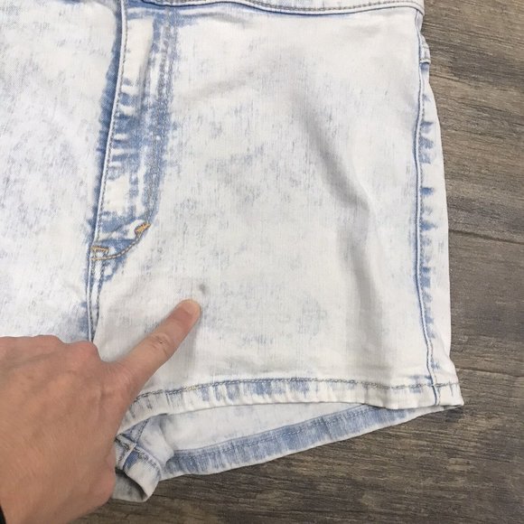 Abercrombie & Fitch Shorts Women‎ Size 8 Denim W29 Acid Wash - Picture 4 of 9